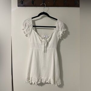Hello Molly white mini dress, like new